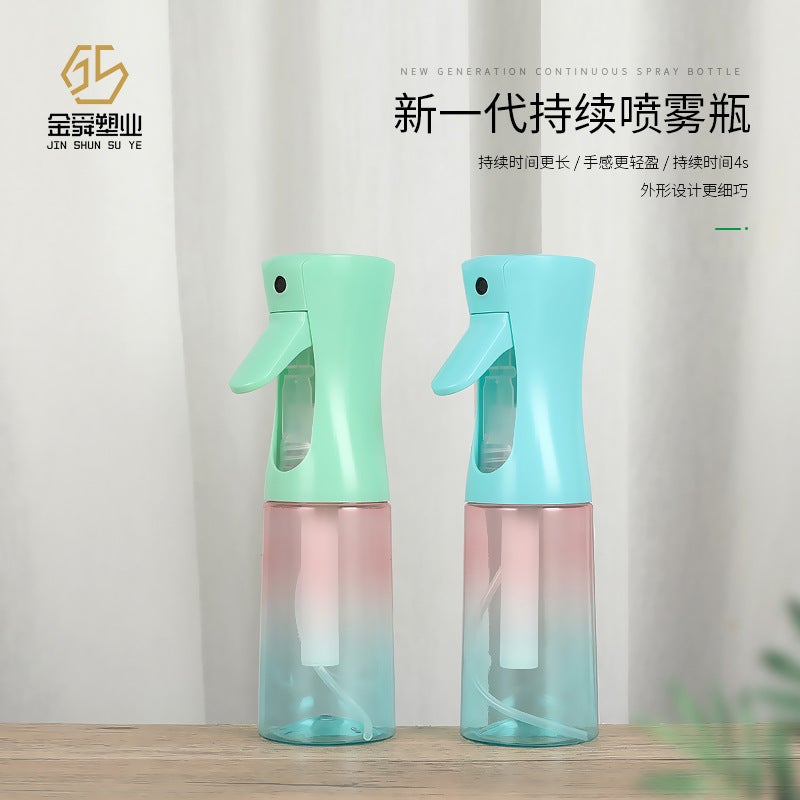 New Gradient Alcohol Disinfection Continuous Spray Bottle Water Replenishment Portable Bottling Hairdressing Watering Bottling Bottle - Image 3