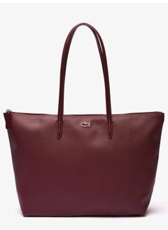 LACOSTE Lacoste bag Women's L12.12 Concept Fashion Versatile Large Capacity Large Size Zipper Handheld Shoulder Bag Tote Bag Large Claret 45cm * 30cm * 12cm  - Image 1