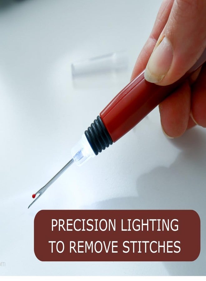 Madam Sew Lighted Seam Ripper with LED Light Illumination | Remove Stitches and Seams with Precision | Thread Ripping Sewing Tool - Image 4
