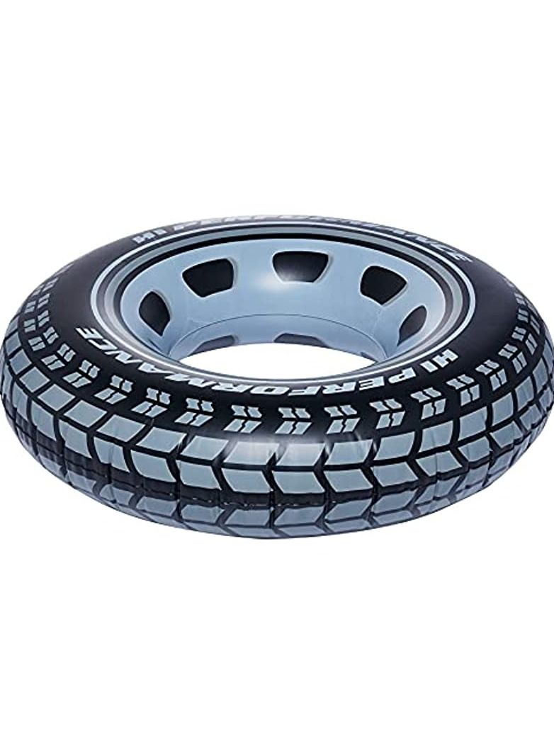 انتكس أنبوب السباحة العملاق أسود إطار السيارة 91 سم - Image 1