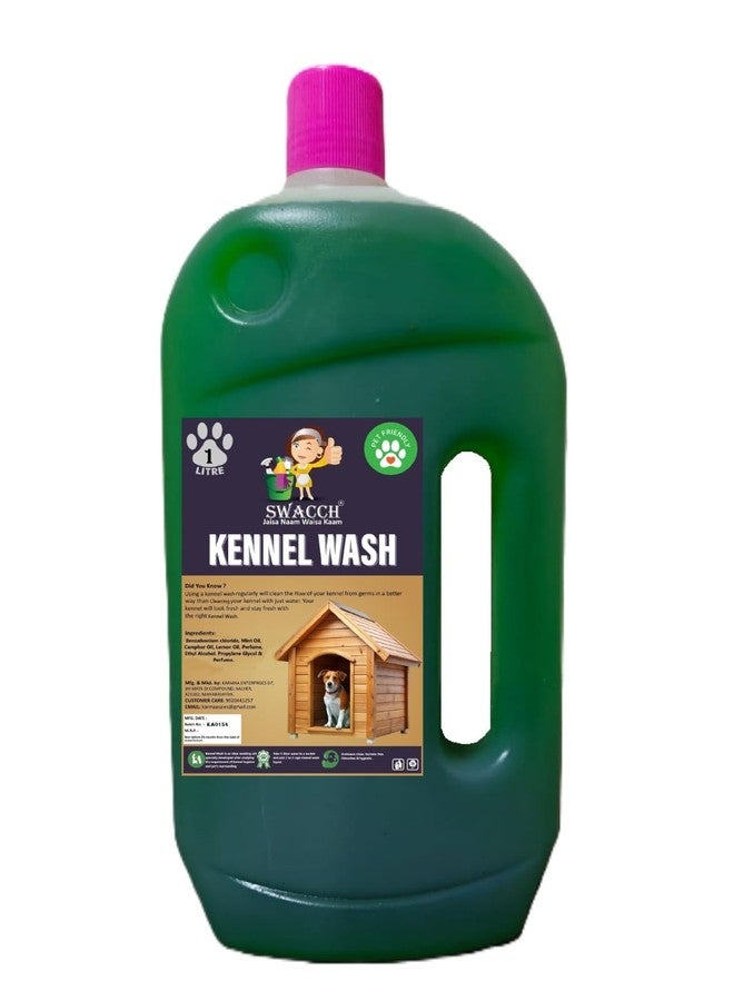 swacch Kennel Wash (1 Litre) Mogra I Pet Stain & Odour Remover I Pet Floor Cleaner Liquid I Dog and Cat Friendly - Image 1