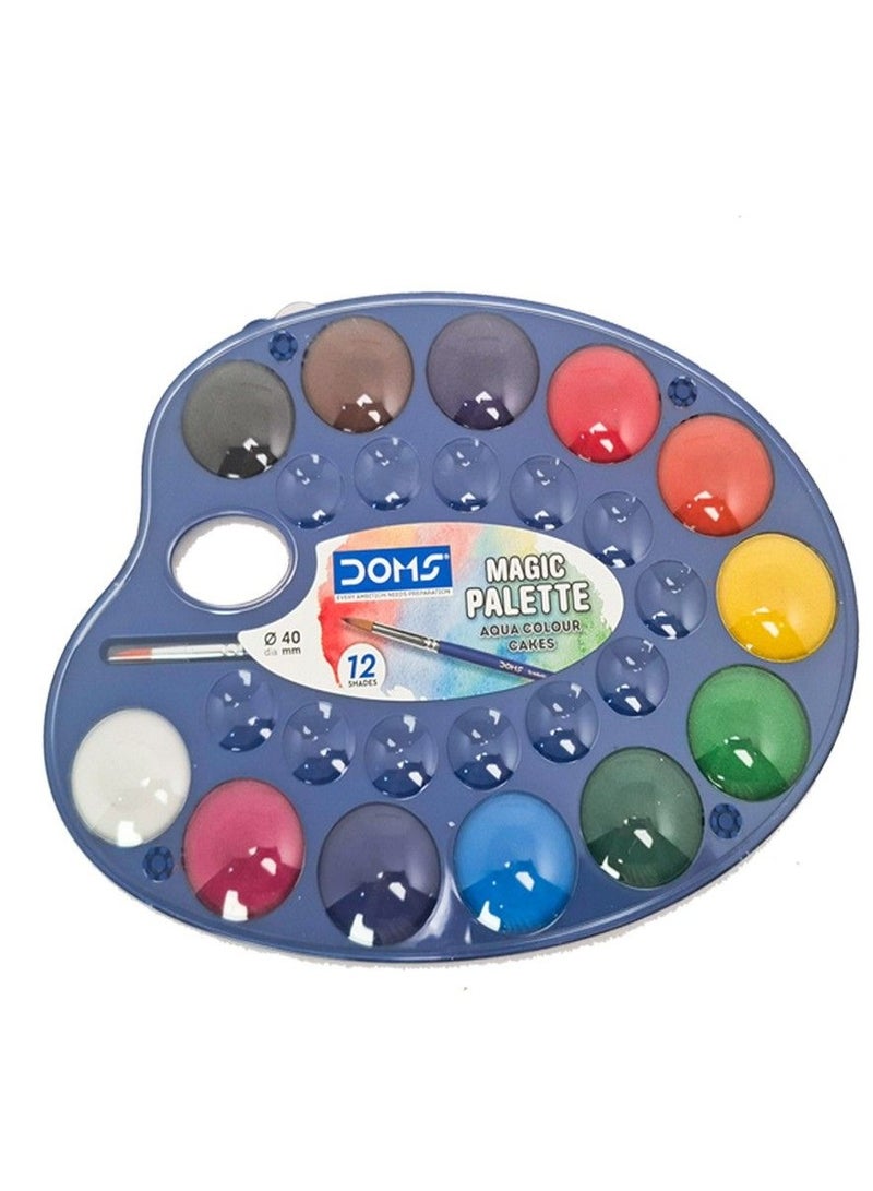 DOMS Water Colour Palette and Paintbrush Set - Image 1