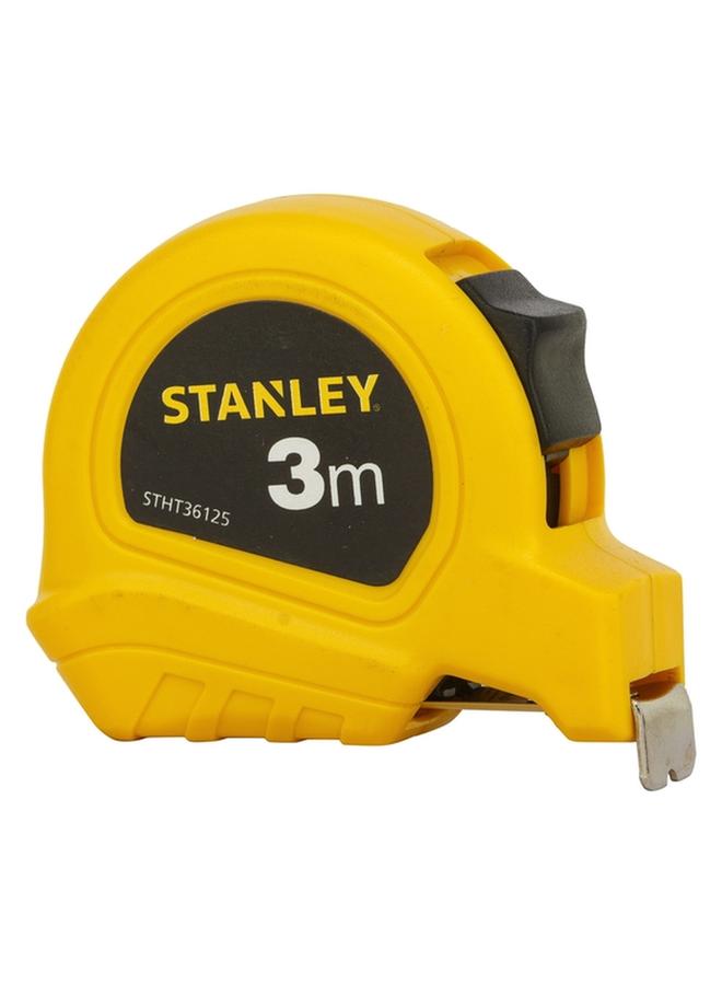 Stanley Flexible Compact Short Measuring Tape Rule Yellow and Black 3m x 13mm STHT36125-812 - Image 1