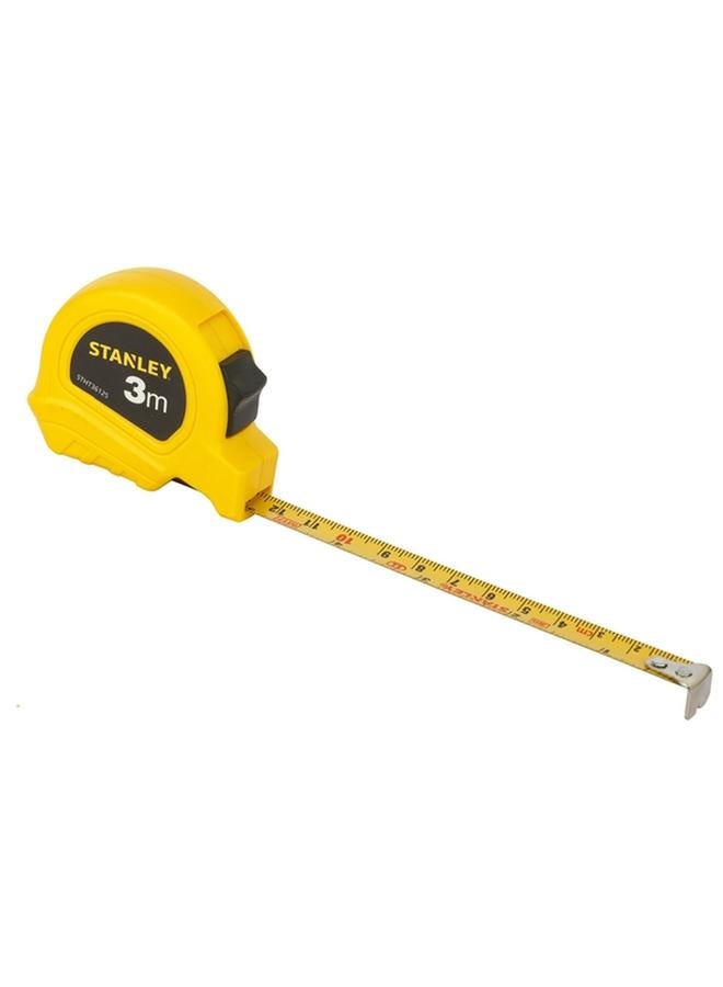 Stanley Flexible Compact Short Measuring Tape Rule Yellow and Black 3m x 13mm STHT36125-812 - Image 3