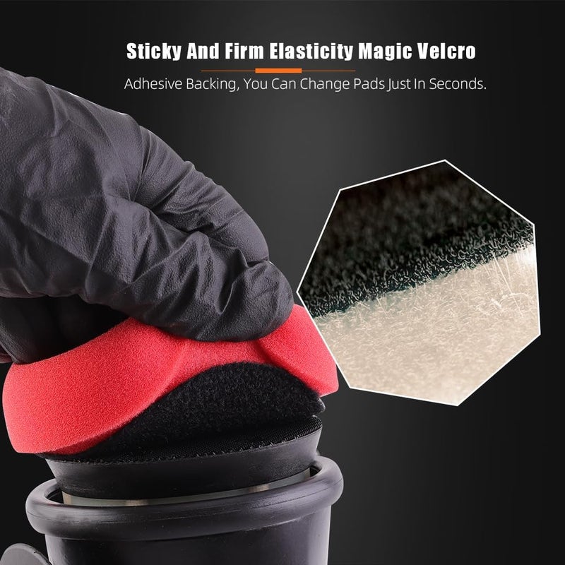 SPTA أداة نظام الطاقة المزدوج SPTA مع 3 وسادات تلميع لمثقاب لاسلكي - تلميع السيارات، التلميع، الشمع، والتجميع - Image 5