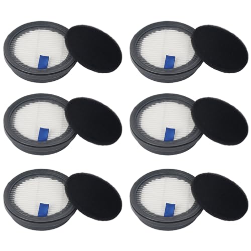 GZJoSum HEPA Filters & Sponge Filters Fit for Afoddon A200Pro/A200, ORFELD B08/C10A/C10G, NEQUARE S12, S25, S25Pro, S26 Series Cordless Vacuum Cleaner (6 Pack HEPA Filters & 6 Packs Sponge Filters) - Image 1