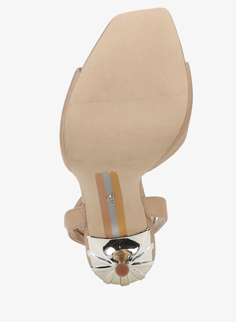 Sam Edelman BROWN Lilian Stiletto Heel Sandal for Women | Best Price UAE