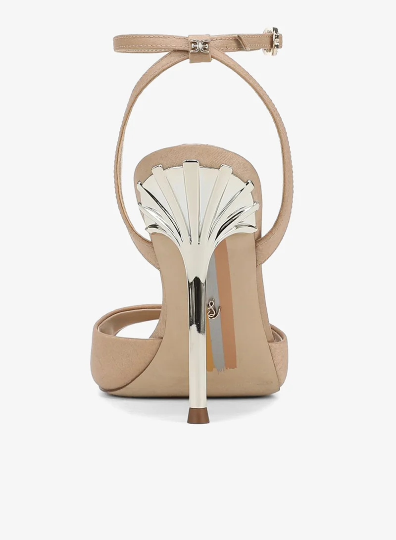 Sam Edelman BROWN Lilian Stiletto Heel Sandal for Women | Best Price UAE
