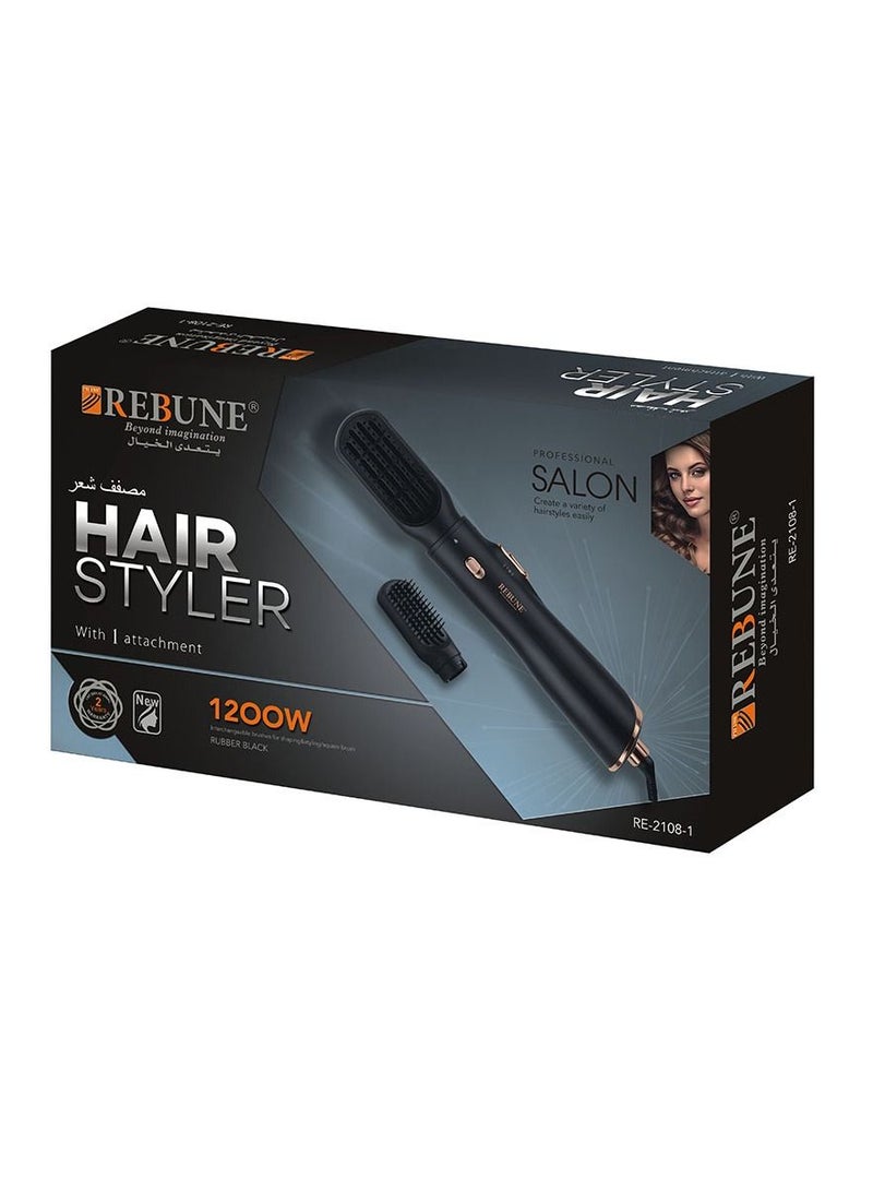 Ribbon Hair dryer matt black Rebune of 1 piece - Image 2
