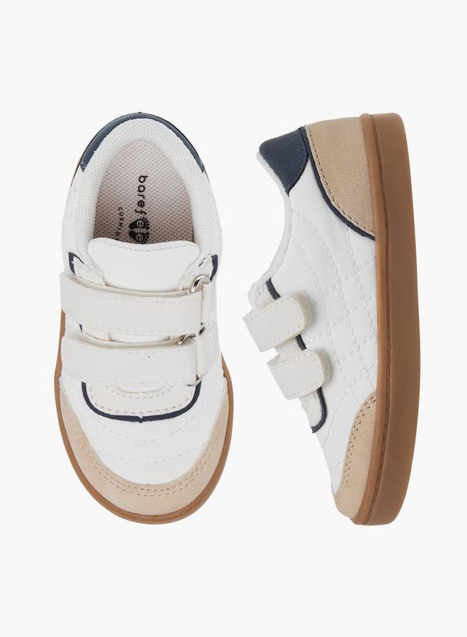 Barefeet Boys Panelled Hook and Loop Sneakers - Image 1