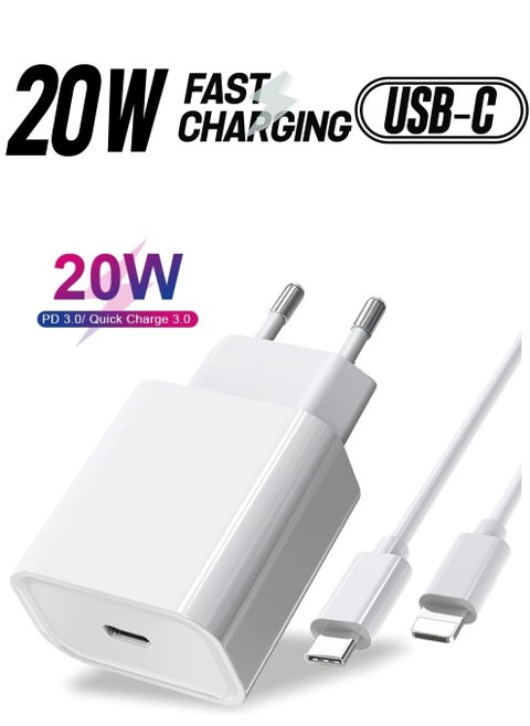 20W PD USB C Fast Charger Adapter for Apple iPhone 13 PRO MAX