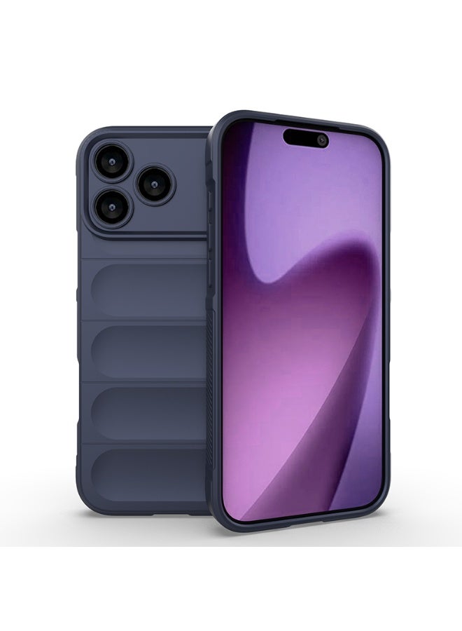 Phantom Shield Silicone Case with Anti-Scratch Soft Microfiber Lining, High Resilience Rubber Full Body Shockproof Cover Compatible with Apple iPhone 17 Pro Max (Sapphire) - Image 1