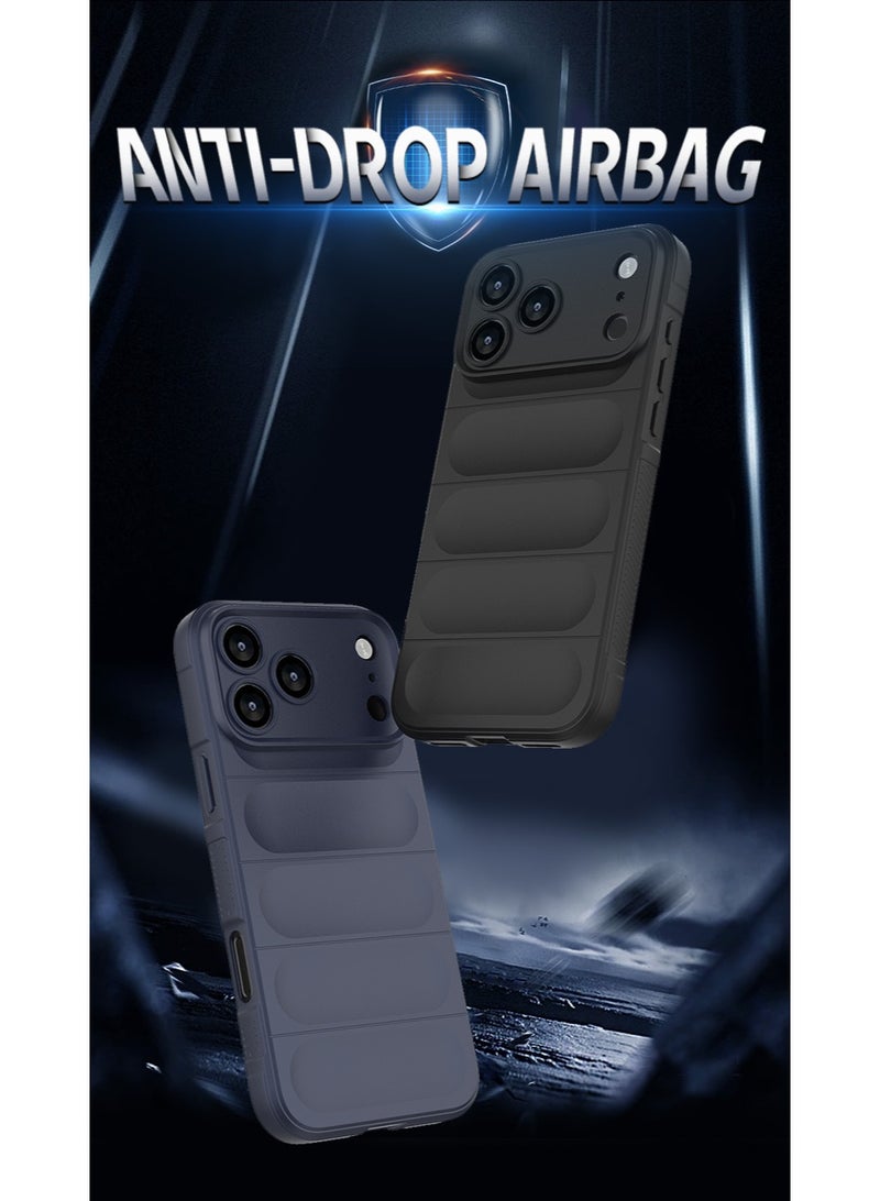 Phantom Shield Silicone Case with Anti-Scratch Soft Microfiber Lining, High Resilience Rubber Full Body Shockproof Cover Compatible with Apple iPhone 17 Pro Max (Sapphire) - Image 2