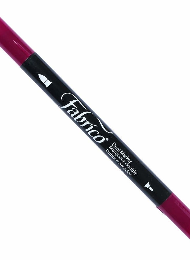 Tsukineko Fabrico Fabric Duel Ended Marker - Burgundy - Image 1