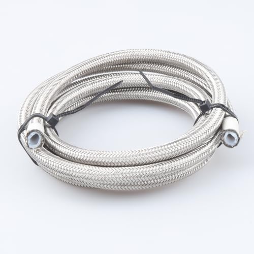 AC PERFORMANCE 3 AN PTFE Teflon Braided Stainless Steel Hose 5 Feet - Image 1