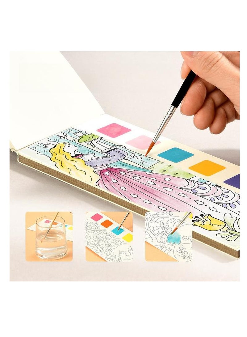 ميكسد مجموعة الرسم الفني للأطفال الألوان المائية للأطفال كتب الصور - Image 5