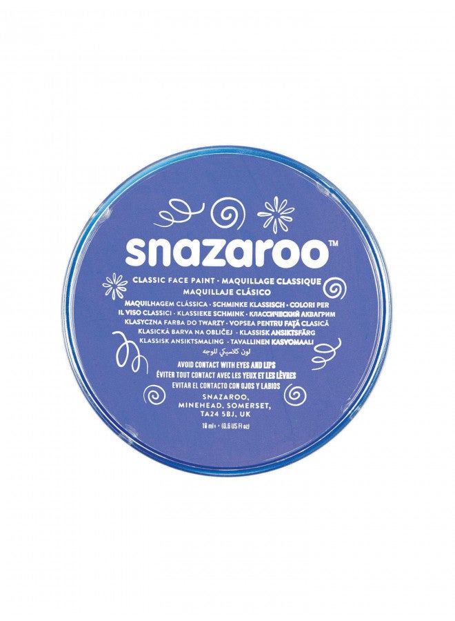 Snazaroo Classic Face and Body Paint, 18.8g (0.66-oz) Pot, Sky Blue - Image 3