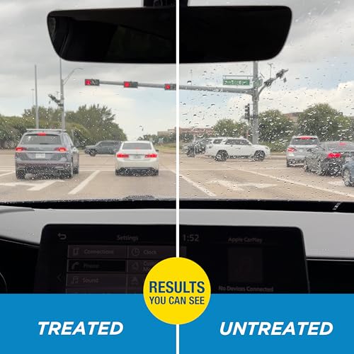 Rain-X راين-إكس 800002250 علاج الزجاج، 16 أونصة سائلة - علاج الزجاج الخارجي لتحسين الرؤية أثناء القيادة في الطقس الممطر بشكل كبير في جميع ظروف الطقس - Image 4