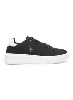 U.S. Polo Assn. Men's Black Low-Top Sneakers - Modern Style with Lace-Up Design and Comfort Cushioned Sole for Everyday Wear  - Image 1