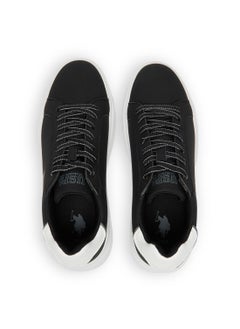 U.S. Polo Assn. Men's Black Low-Top Sneakers - Modern Style with Lace-Up Design and Comfort Cushioned Sole for Everyday Wear  - Image 5