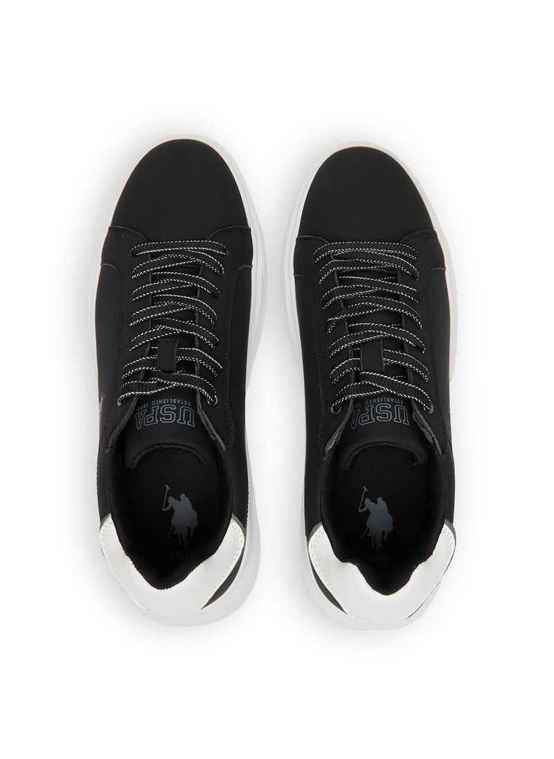 U.S. Polo Assn. Men's Black Low-Top Sneakers - Modern Style with Lace-Up Design and Comfort Cushioned Sole for Everyday Wear  - Image 5