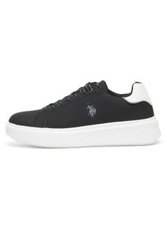 U.S. Polo Assn. Men's Black Low-Top Sneakers - Modern Style with Lace-Up Design and Comfort Cushioned Sole for Everyday Wear  - Image 2