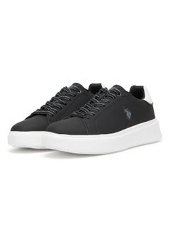 U.S. Polo Assn. Men's Black Low-Top Sneakers - Modern Style with Lace-Up Design and Comfort Cushioned Sole for Everyday Wear  - Image 3