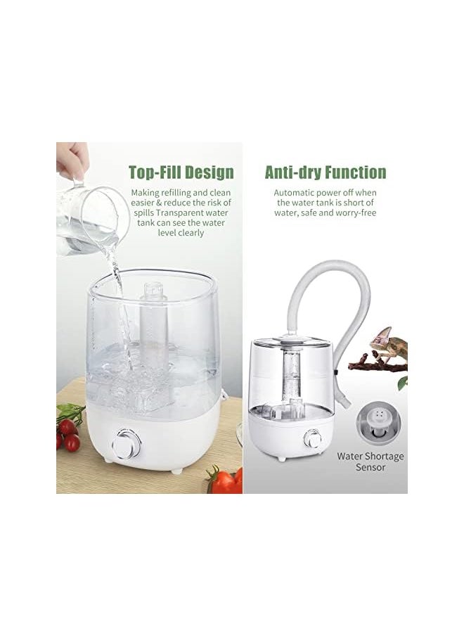Humidifier For Bedroom 4L Air Humidifier Ultrasonic Cool Mist For Large Room 4L Humidifiers For Bedroom Air Humidifiers Aroma Diffuser With Extra Hose Nozzle Ultra Quiet Auto Shut Off