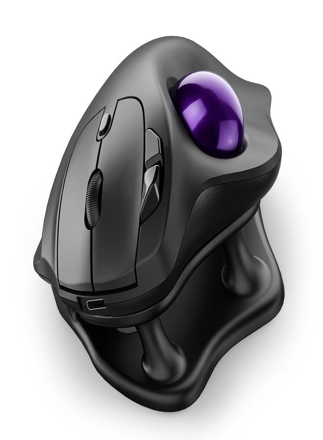 Nulea M502 Tiltable Trackball Mouse Purple - Image 1