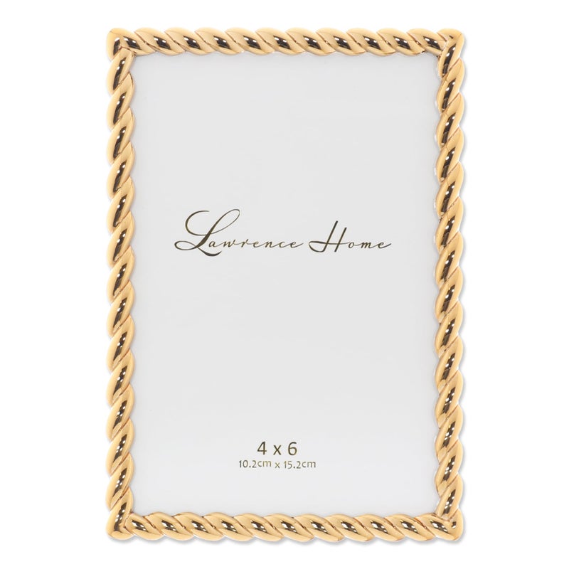 Lawrence Frames 4x6 Golden Rope Picture Frame (712046)