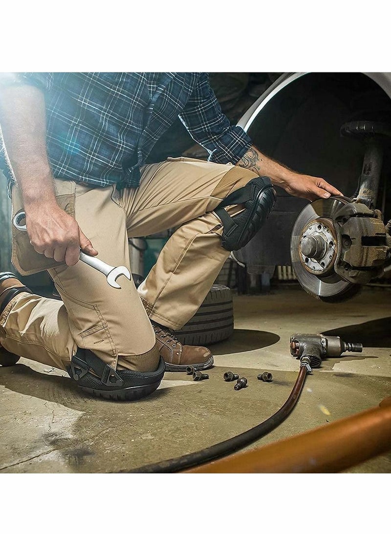 Excefore وسادات الركبة الاحترافية مع بطانة إسفنجية شديدة التحمل ووسادات جل مريحة - Image 3