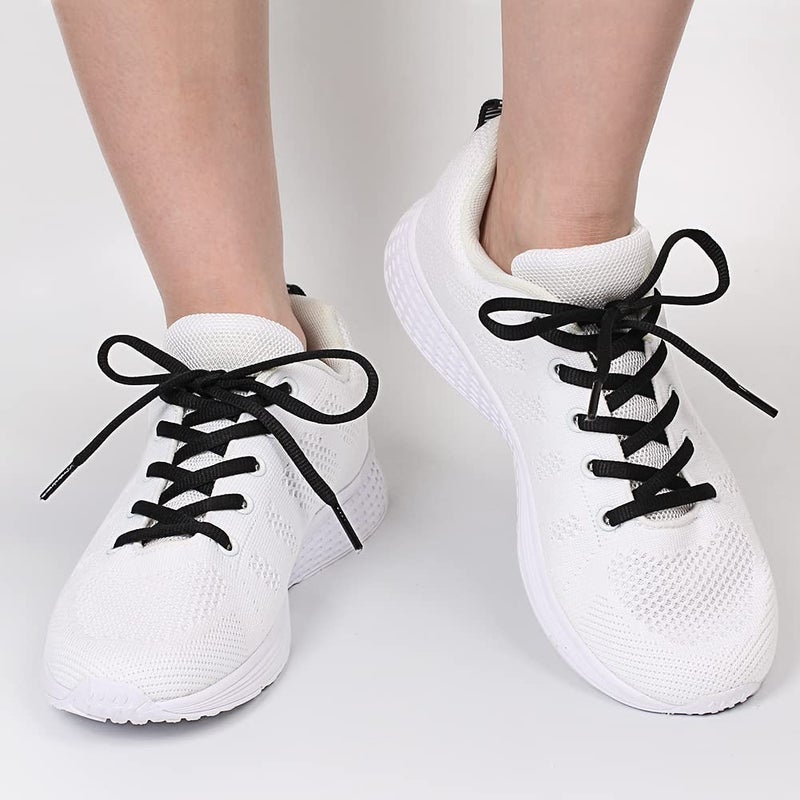 UpUGo 3 Pair Oval Shoe Laces, Half Round 1/4" Shoelaces for Athletic Running Sneakers Shoes Boot Strings - Image 4