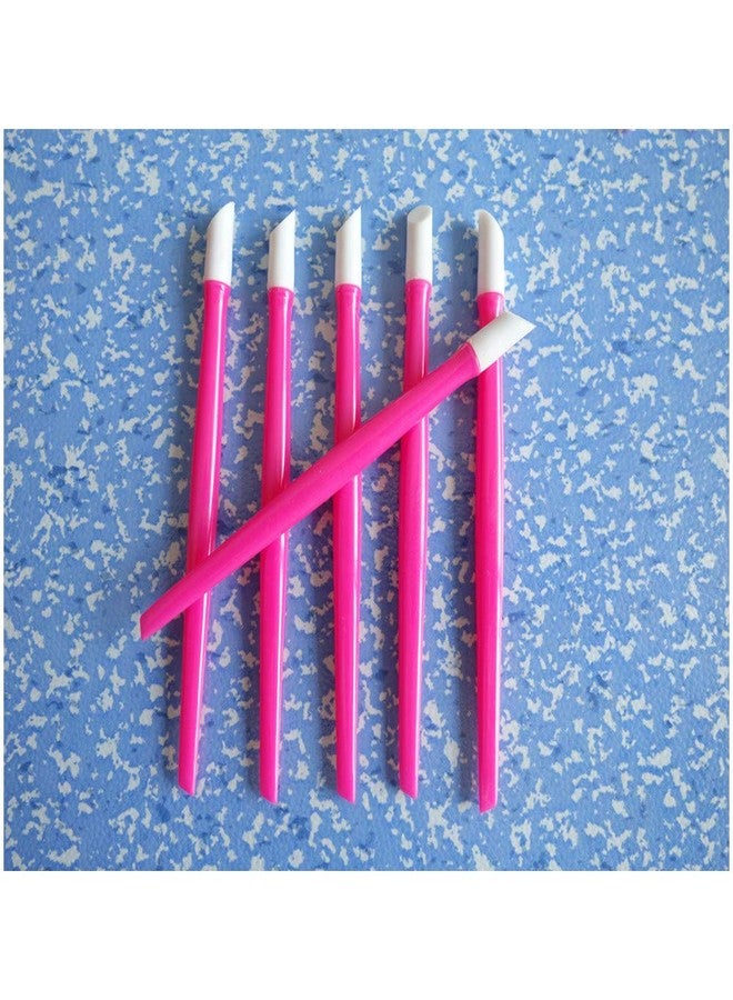 Erewa 24 Pcs Rubber Nail Cuticle Pusher Plastic Handle Rubber Tipped Nail Cuticle Cleaner Acrylic Nail Art Tool - Image 5
