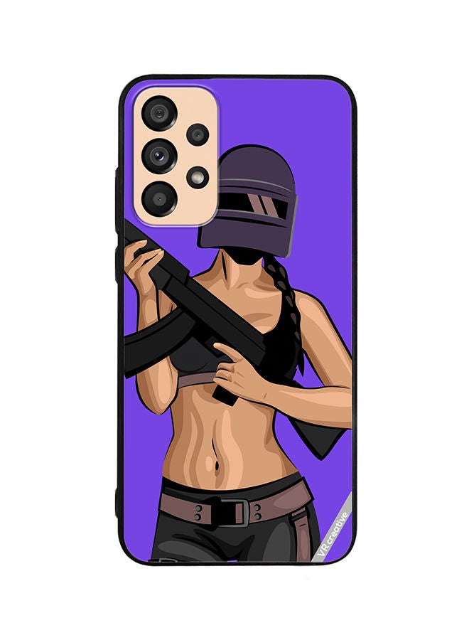 VR CREATIVE Protective Case Cover For Samsung Galaxy A23 Pubg Character With A Gun Design Multicolour - Image 1