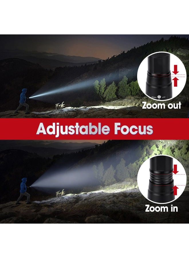 YesBes 7 Pack Flashlights High Lumens, Tactical Flashlight with 5 Modes, Waterproof Zoomable LED Flashlights for Home, Small Flashlight for Camping Home Emergencies, Hunting Camping Essentials - Image 3