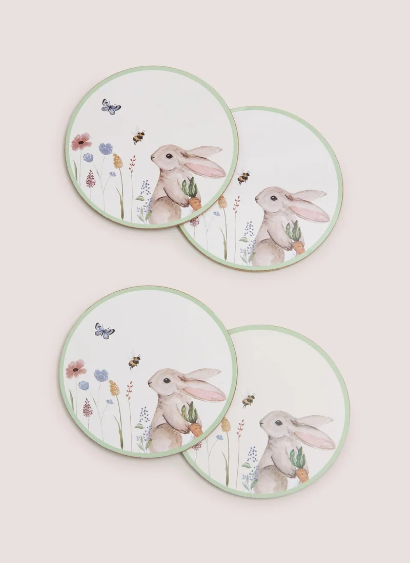 ماتلان 4 Pack White Rabbit Coasters