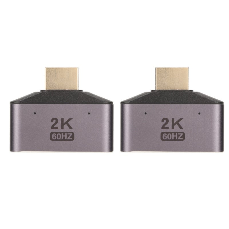 HD Multimedia Interface Male to Dual Female Adapter 2K 60Hz High Resolution - Gold Plated Connectors Stable Signal Splitter for PCs Laptops HDTVs - Image 4