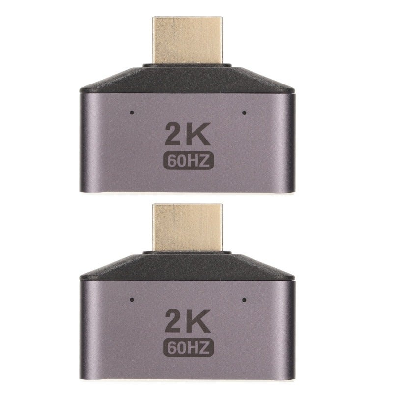 HD Multimedia Interface Male to Dual Female Adapter 2K 60Hz High Resolution - Gold Plated Connectors Stable Signal Splitter for PCs Laptops HDTVs - Image 1