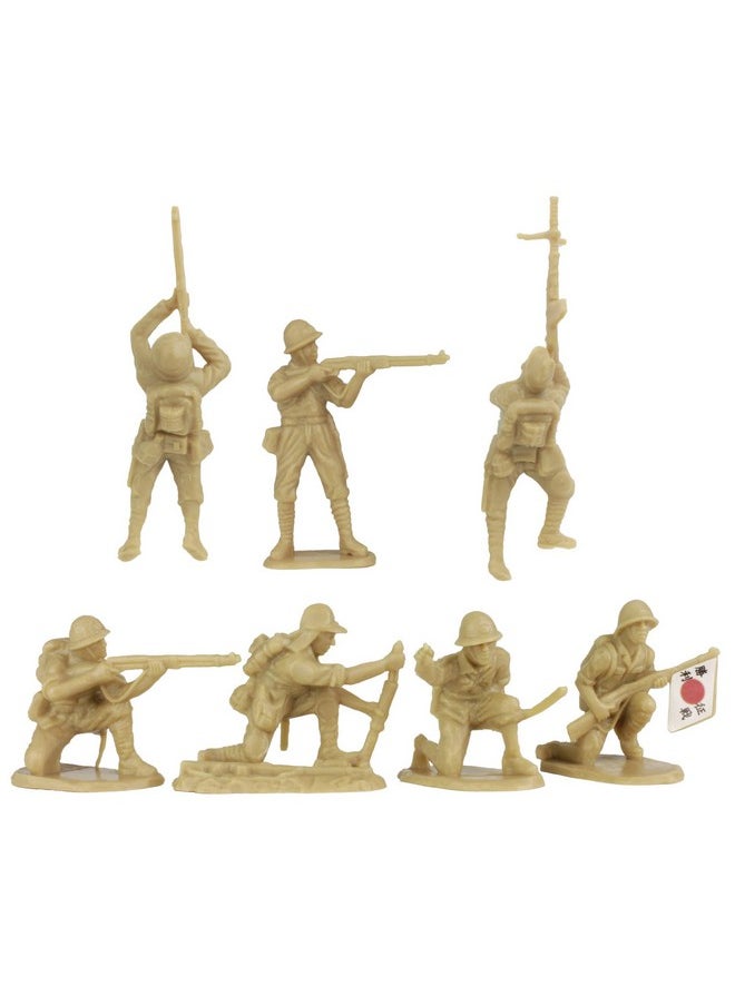BMC Toys Bmc Ww2 Japanese Plastic Army Men 30 Imperial Soldiers Of Japan 1:32 Figures  - Image 3
