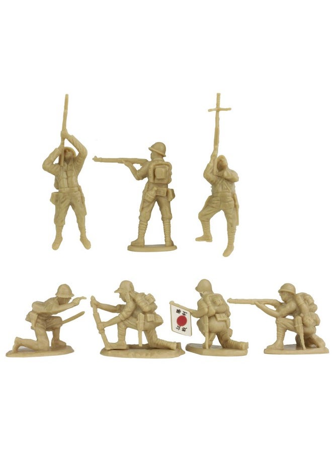 BMC Toys Bmc Ww2 Japanese Plastic Army Men 30 Imperial Soldiers Of Japan 1:32 Figures  - Image 5