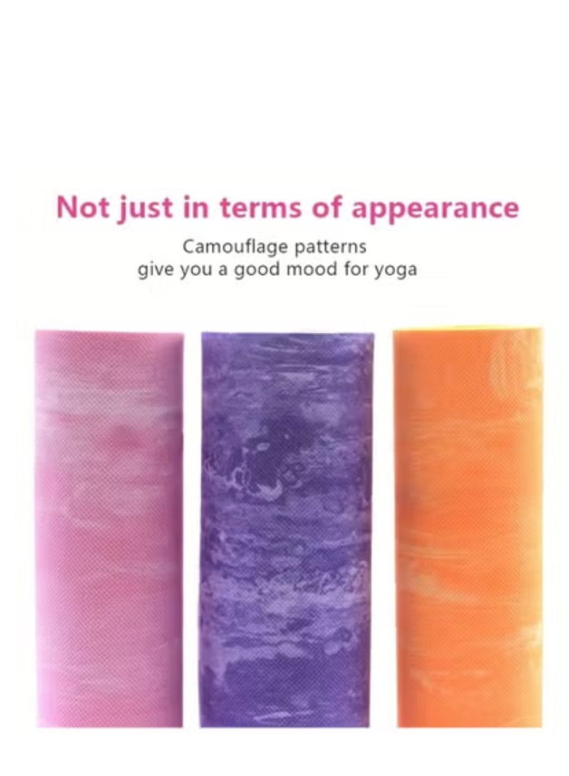 Spall Camouflage Design 6mm Yoga Mat | Non-Slip, Durable & Comfortable Exercise Mat for Yoga, Pilates, Stretching & Home Fitness Workouts - Image 2