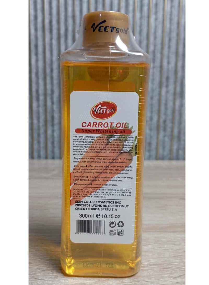 Veet gold Carrot Super Whitening Oil 300ml - Image 2
