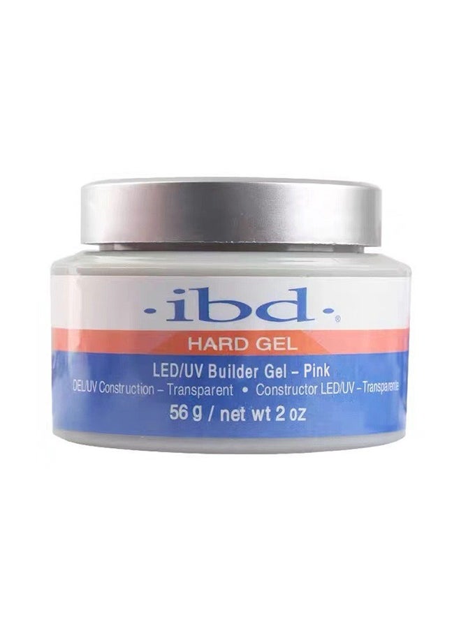 Ibd IBD LED/UV Gels Builder Gel Pink, 2 oz, Nail Model Glue Extension Glue Nail Polish Glue Phototherapy Reinforcement Nail Glue Clear Gel Sticky Drill  - Image 1