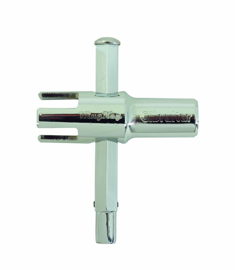 Gibraltar SC-GWK Wing Key Multi Purpose Drum Tool, Silver - Image 1