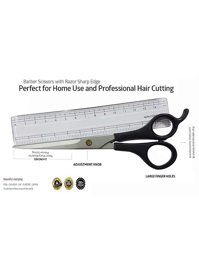 BAAL Professional Hairdressing Hair Cutting Scissor For Men Salon Use Hair Accessories Scissor For Hair Cutting Pack Of 1 - Image 3