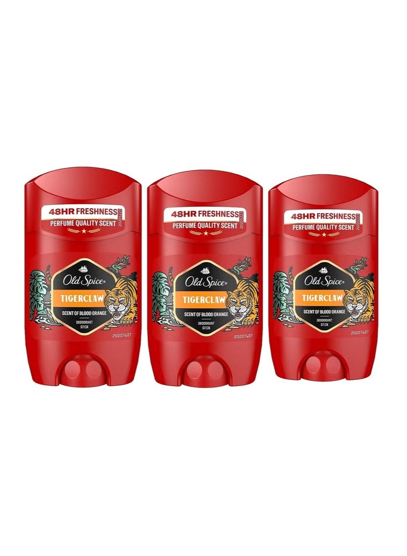 أولد سبايس تيجركلاو مزيل العرق عصا للرجال حزمة من 3 - Image 1