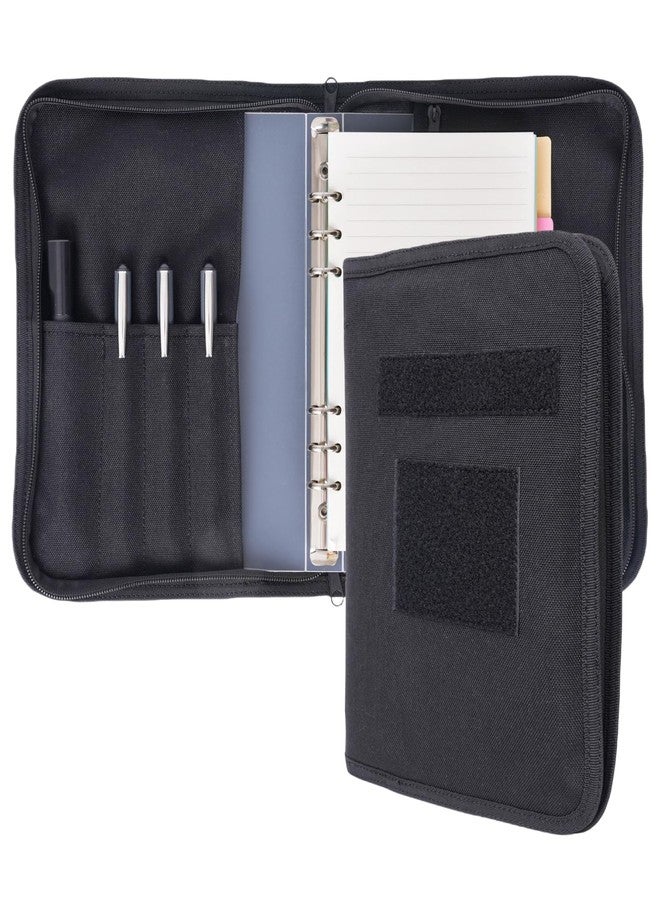 VEPKOIT Military Notebook Cover with 6 Ring Binder, Military Padfolio Ring Binder with Zippered Portfolio Organizer, Detachable A5 Notebook Holder and Travelers Notebook Cover,Tactical Notebook Cover for Army - Image 1