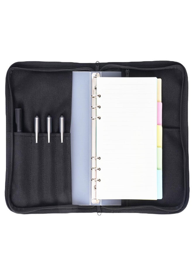 VEPKOIT Military Notebook Cover with 6 Ring Binder, Military Padfolio Ring Binder with Zippered Portfolio Organizer, Detachable A5 Notebook Holder and Travelers Notebook Cover,Tactical Notebook Cover for Army - Image 2