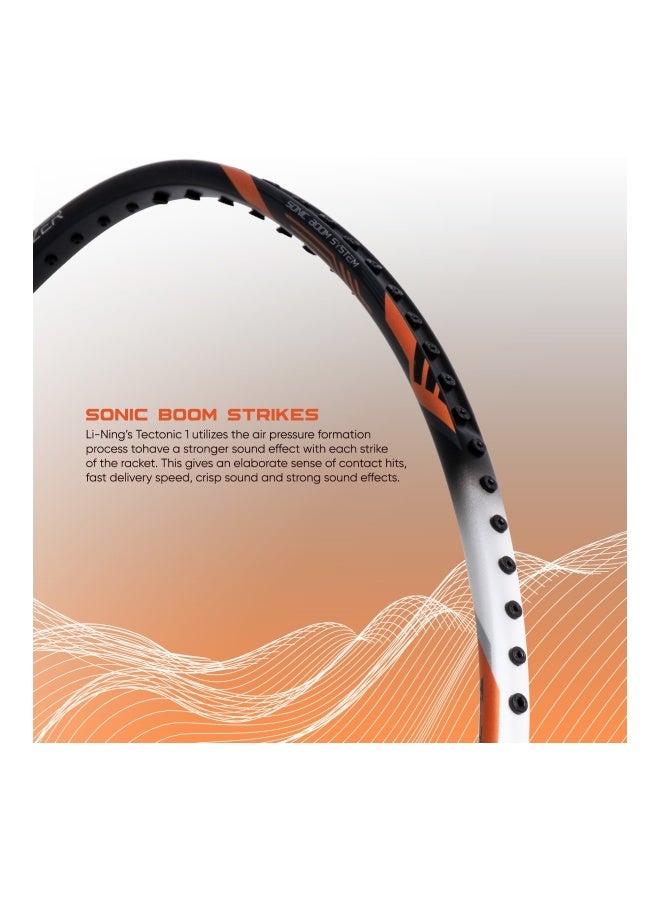 Li-Ning Li-Ning Super Series SS100 Carbon Graphite Badminton Racket Strung with Full Racket Cover Black/Fuchsia - Image 3