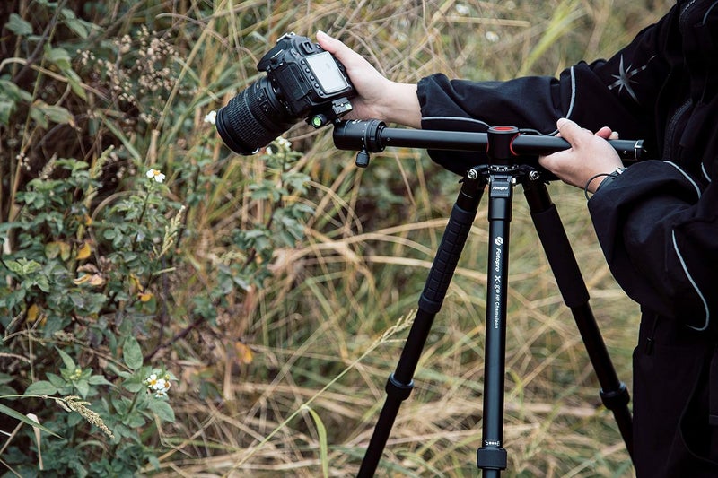 Fotopro X-Go HR Chameleon 6ft Aluminum Built in 2-in-1 Tripod + Monopod Stand for DSLR Camera | FPH-52Q Ball Head | 360°Horizontal Rotation | Upside Down Tripod | Payload 8 kg (Black) - Image 5